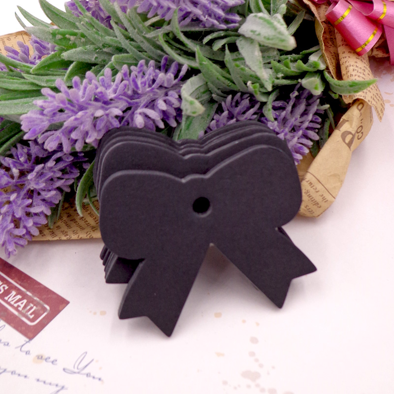 Étiquette de prix en papier Kraft, nœud papillon, cartes faites à la main bricolage DIY, pour mariage, fête d&#39;anniversaire