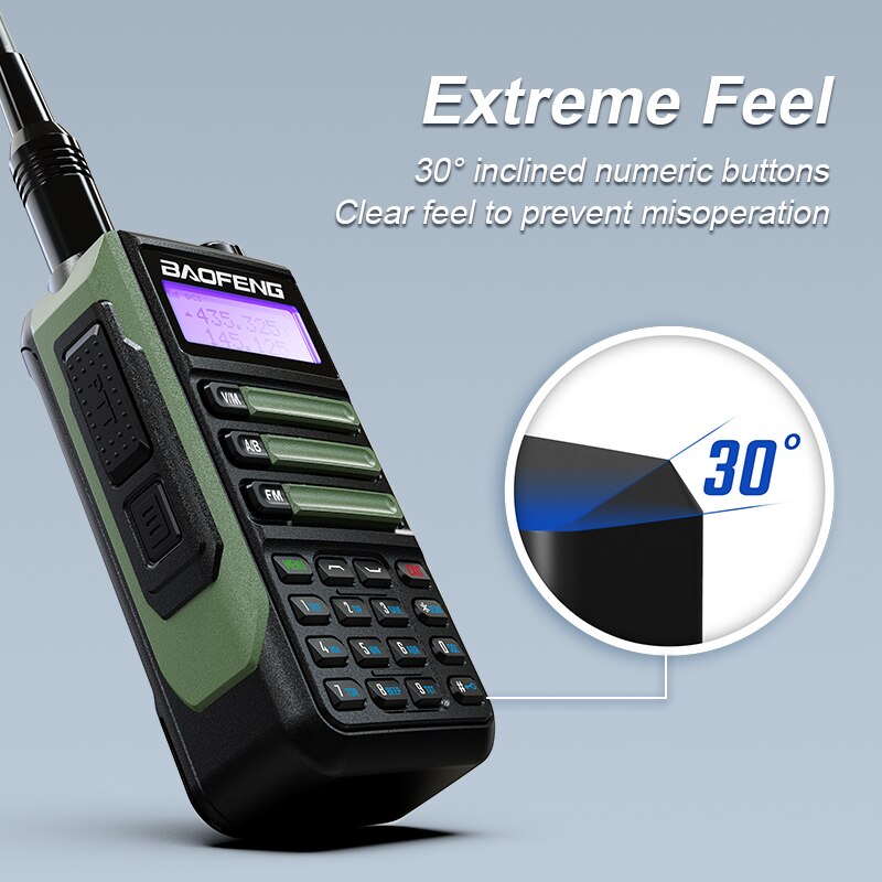 Baofeng UV16Pro V2 50KM CB Ham Radio Station bidirezionale amatoriale VHF potente 10watt UV16 Walkie Talkie Radio da caccia