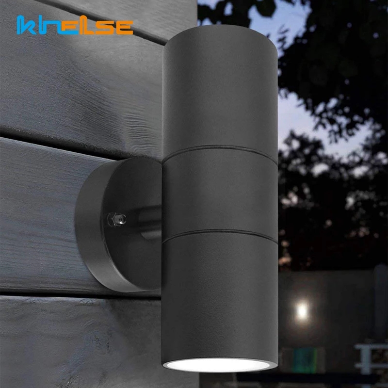Einstellbare draussen Wasserdichte Wandleuchten GU10 LED Edelstahl hoch Nieder Wandleuchte Garten Veranda Dekoration Wandleuchte Scheinwerfer