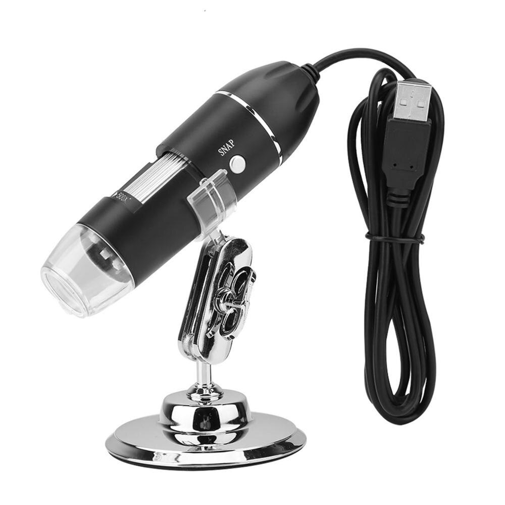 Loupe de Microscope de LED 50X-500X 0.3MP USB pour le Microscope de téléphone d'ordinateur numérique