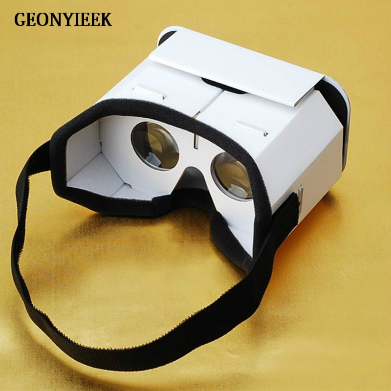 Diy Draagbare Virtual Reality Bril Google Kartonnen 3D Bril Vr Bril Voor Smartphones Voor Iphone X 7 8 Vr
