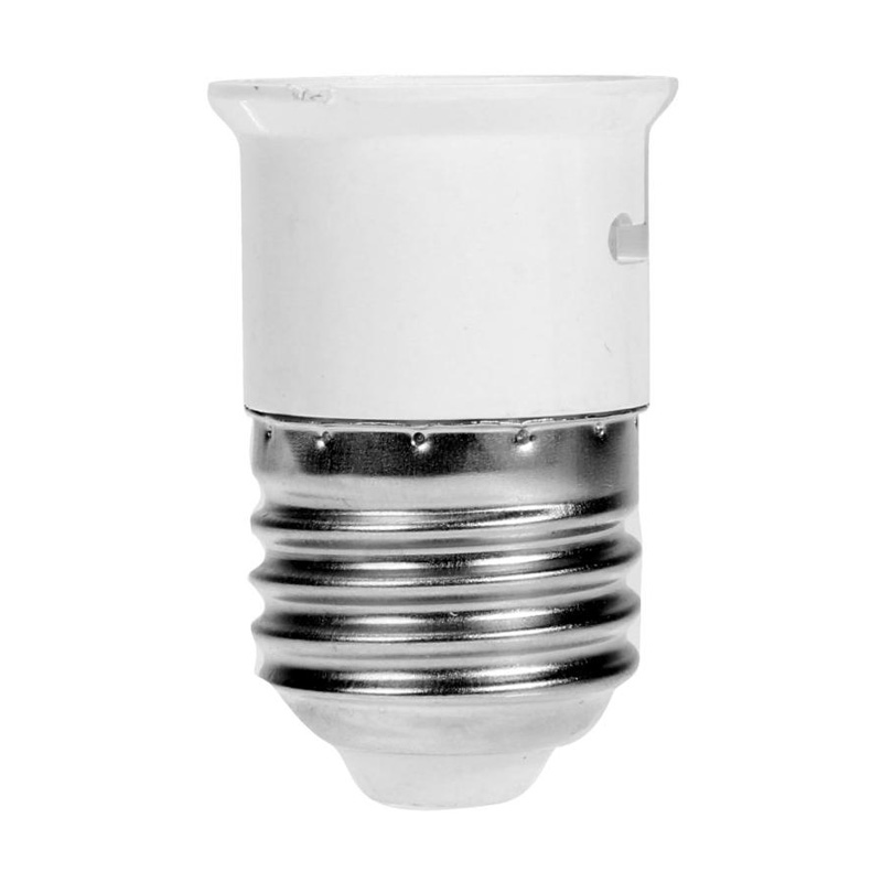 Screw E27 E14 E12 B22 LED Light Socket Hight Temperature Resistant Splitter Adapter Lamp Socket Bulb Base Holder: E27 to B22