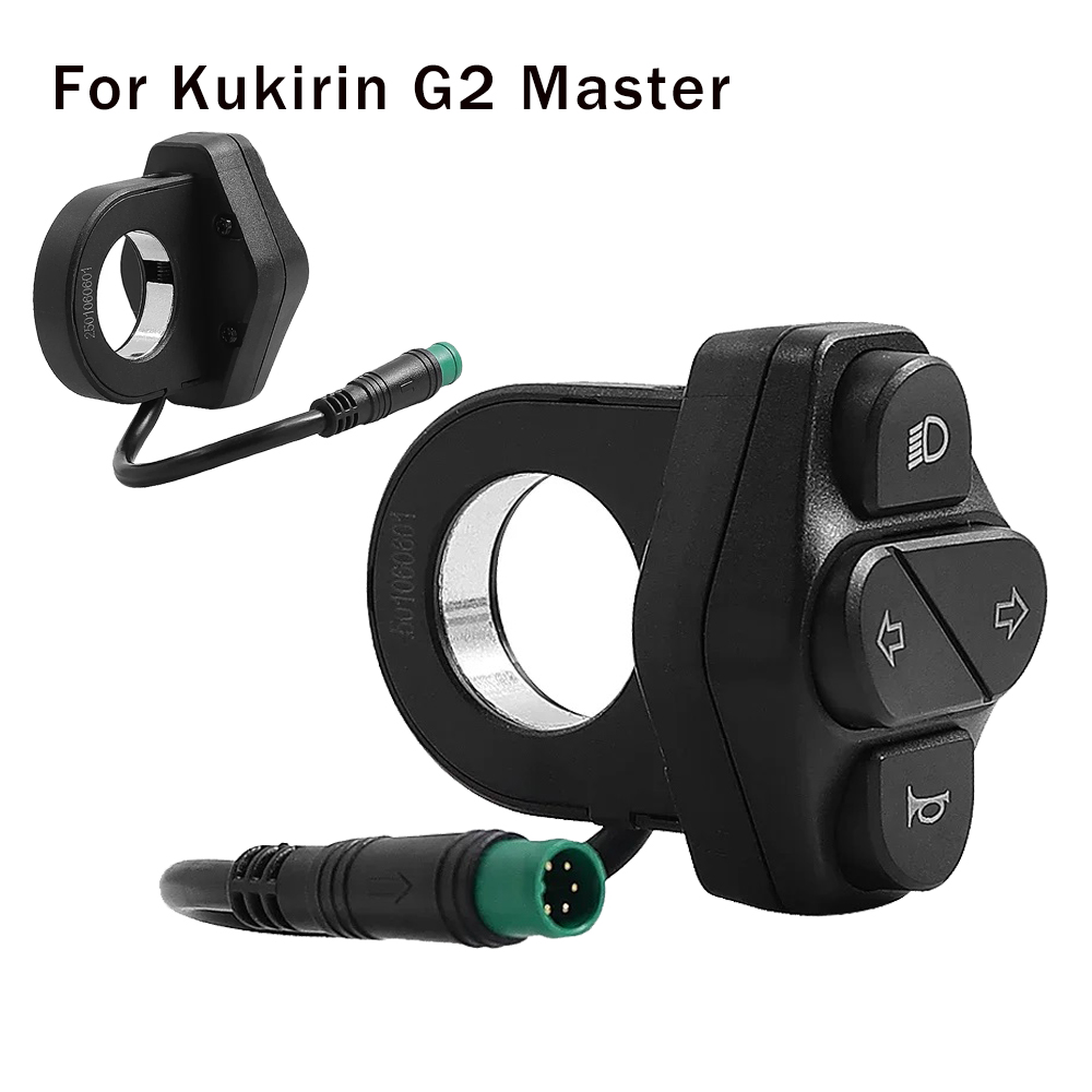 5-Pin Headlight Turn Signal Horn 3-in-1 Switch for Kukirin G2 Master Electric Scooter Turn Signal Headlight Switch Button