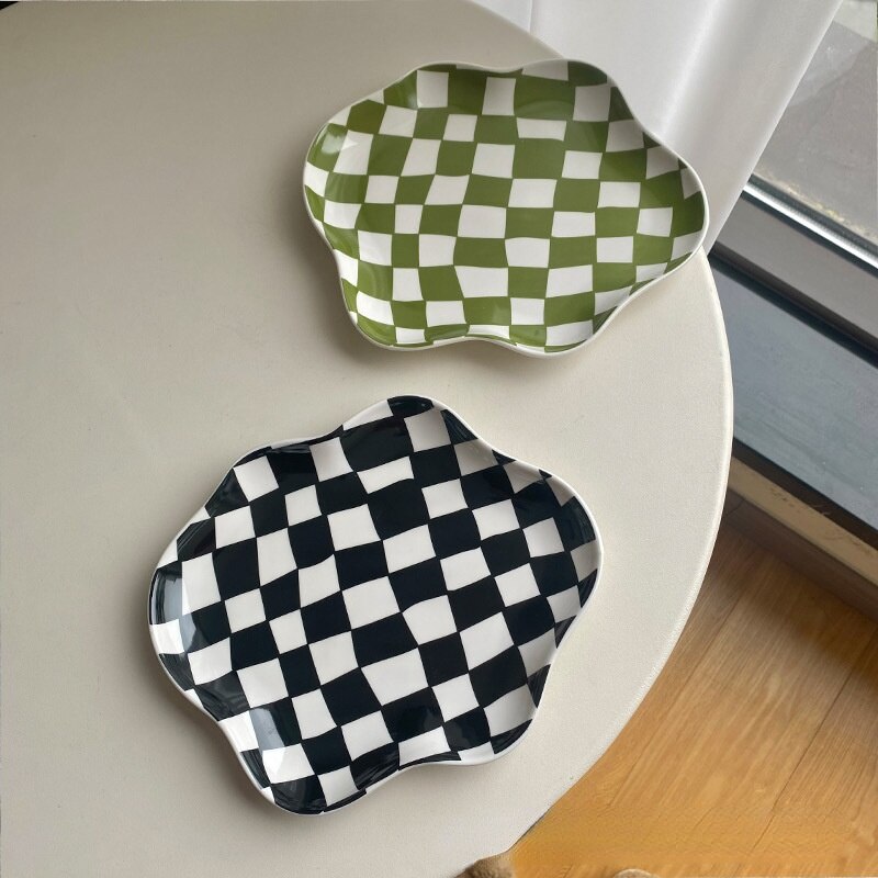 nordisch Keramik Platte Schmuck Gericht Halskette Ring Lagerung Platten Obstschale Dekoration Tablett Nachtisch Platte