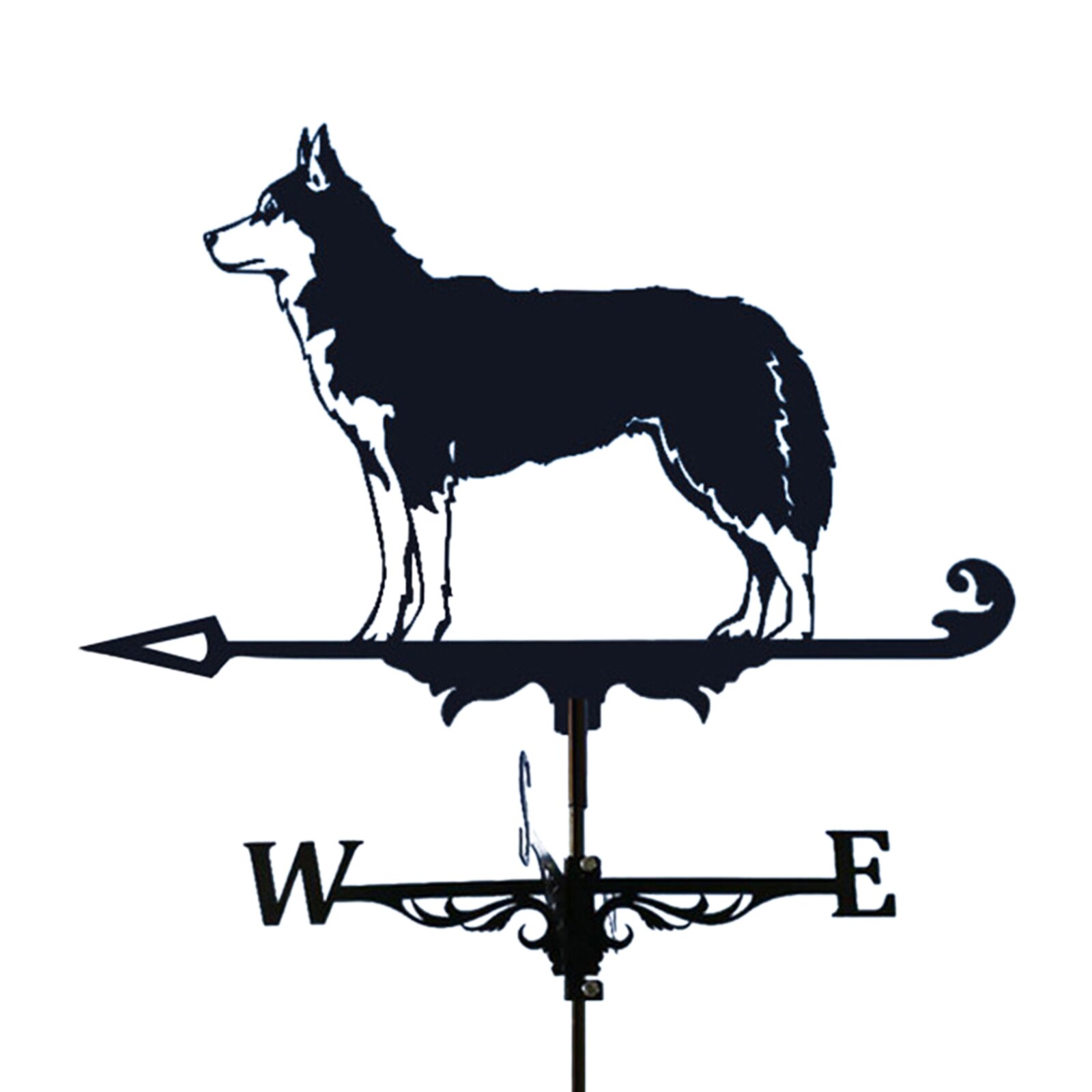 Weather Vane Owl Dog USA Marine Emblem Weathervane Ornament for Garden Mount Yard Decor: D