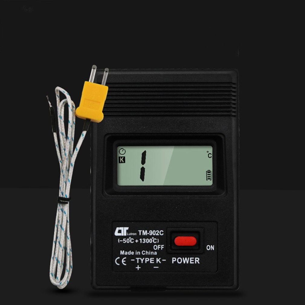 1Set Tm-902C (-50C Om 1300C) temperatuur Meter Tm902C Digitale K Type Thermometer Sensor + Thermokoppel Detector