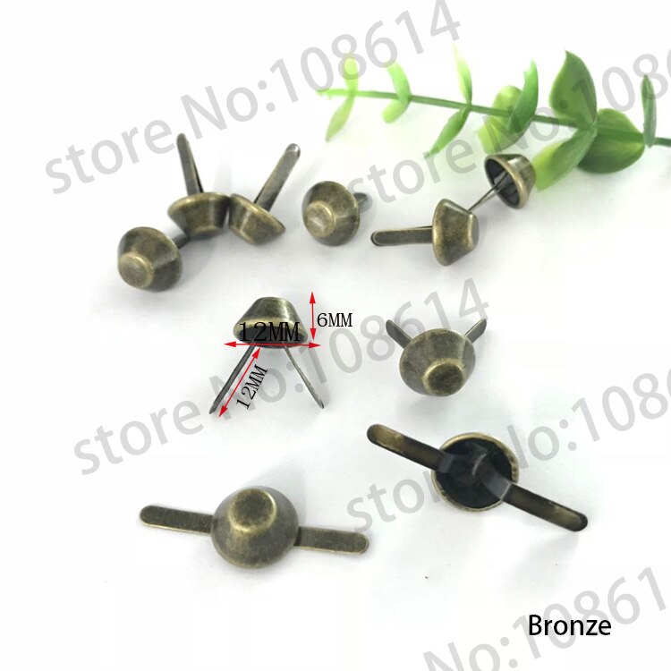 Handbag Bottom Protecting Feet Nail Bucket Shape Flat Studs Screw Back Spikes Rivets Leather Craf clothing garnishes decorations