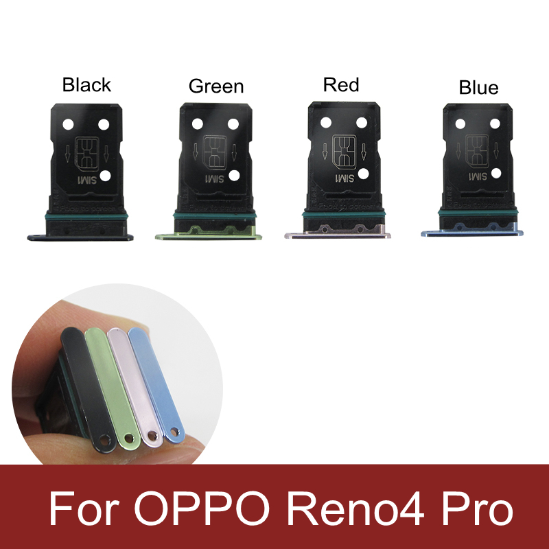 1 stücke Sim Karte Tray Halter Für OPPO Reno 4 Pro Sim Micro Reader Karte Slot Adapter Für OPPO Reno4 pro Karte Buchse Reparatur Teile