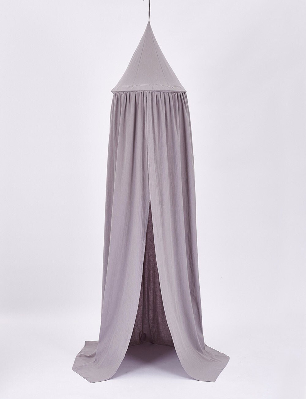 Enfants jouer maison tente enfants jouet tente tipi ronde princesse auvent coton berceau suspendu filet dôme bébé enfants chambre décor: grey