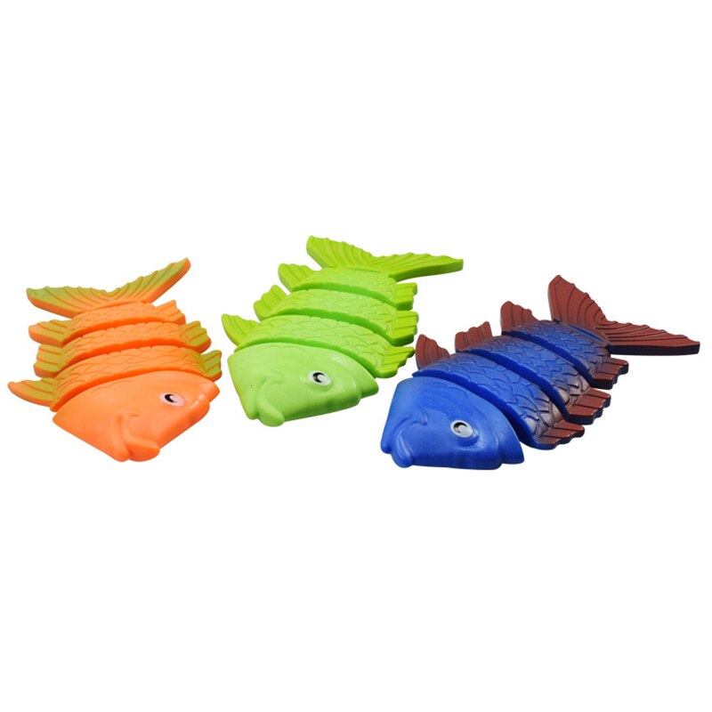 3Pcs Zomer Zwembad Speelgoed Duiken Groene Plastic Vis Water Speelgoed Kinderen Duiken Training Speelgoed Kinderen Zwemmen Speelgoed Duiken Vis set