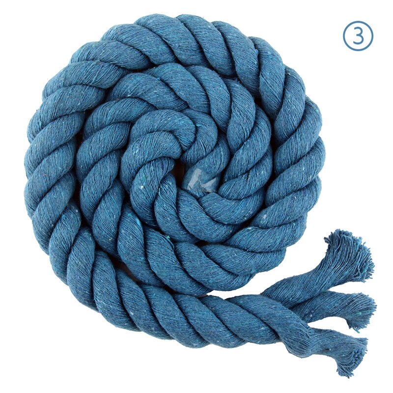 Cordon en coton torsadé de 2 mètres, 20mm, haute ténacité, corde décorative pour sac de maison, accessoires textiles pour la maison, artisanat: color 03