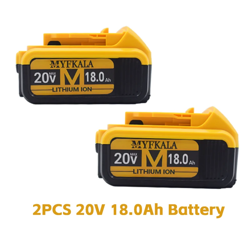 2024 100% Originele 20 V 18000 mAh Lithium batterij Vervangende Batterij Voor Dewalt DCB184 DCB200 DCB182 DCB180 DCB181 DCB182 DCB201: Sky Blue