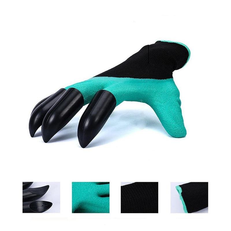 1 Pair Garden rubber Gloves with Claw Waterproof Gardening Gloves planting cleaning Garden gloves G6K2