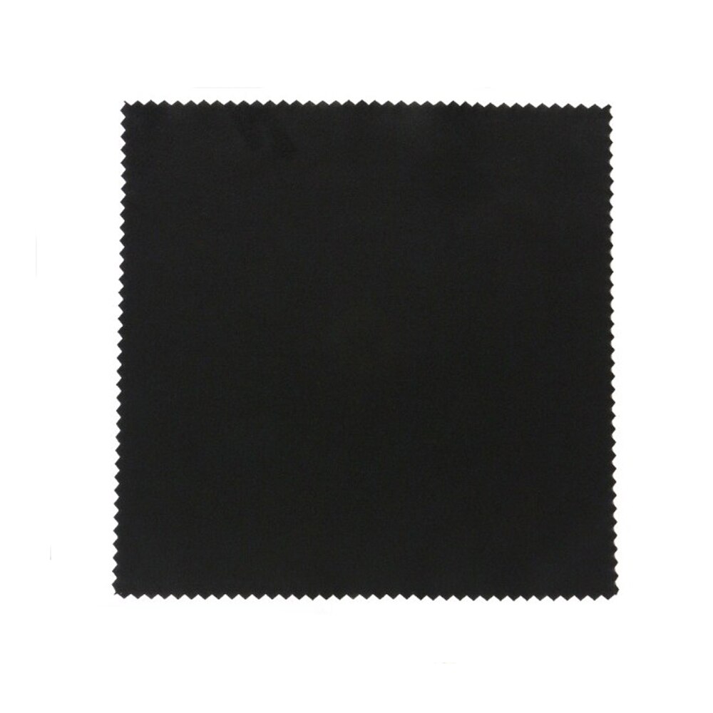 10PCS Mircrofiber Glasses Cloth Sunglasses Eyeglasses Cleaning Accessories Computer Screen Wiper Camera Lens Cloth Black 15x15CM