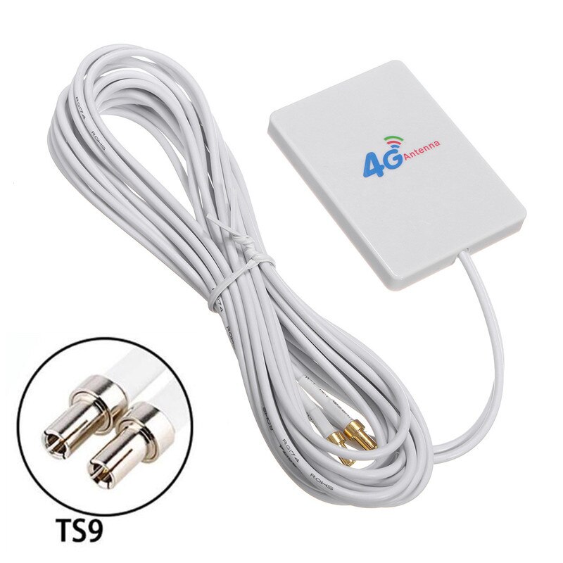 28dBi High Gain 3G 4G LTE Router Modem Aerial External Antenna Dual SMA TS9 CRC9 With 2 Meters RG174 Cable: TS9