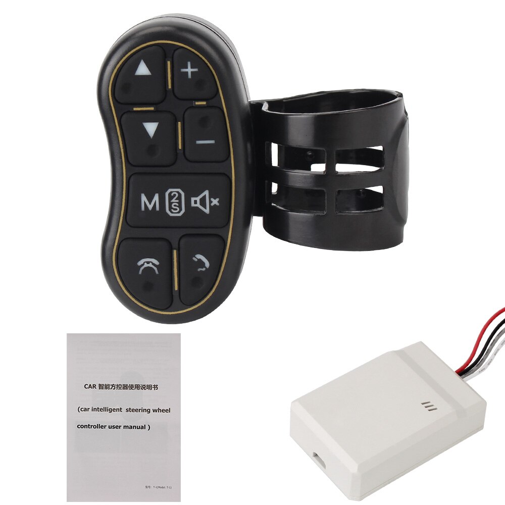 Universal Steering Control Button Car Navigation DVD Wireless Remote Control Applicable Car Steering Wheel Controller