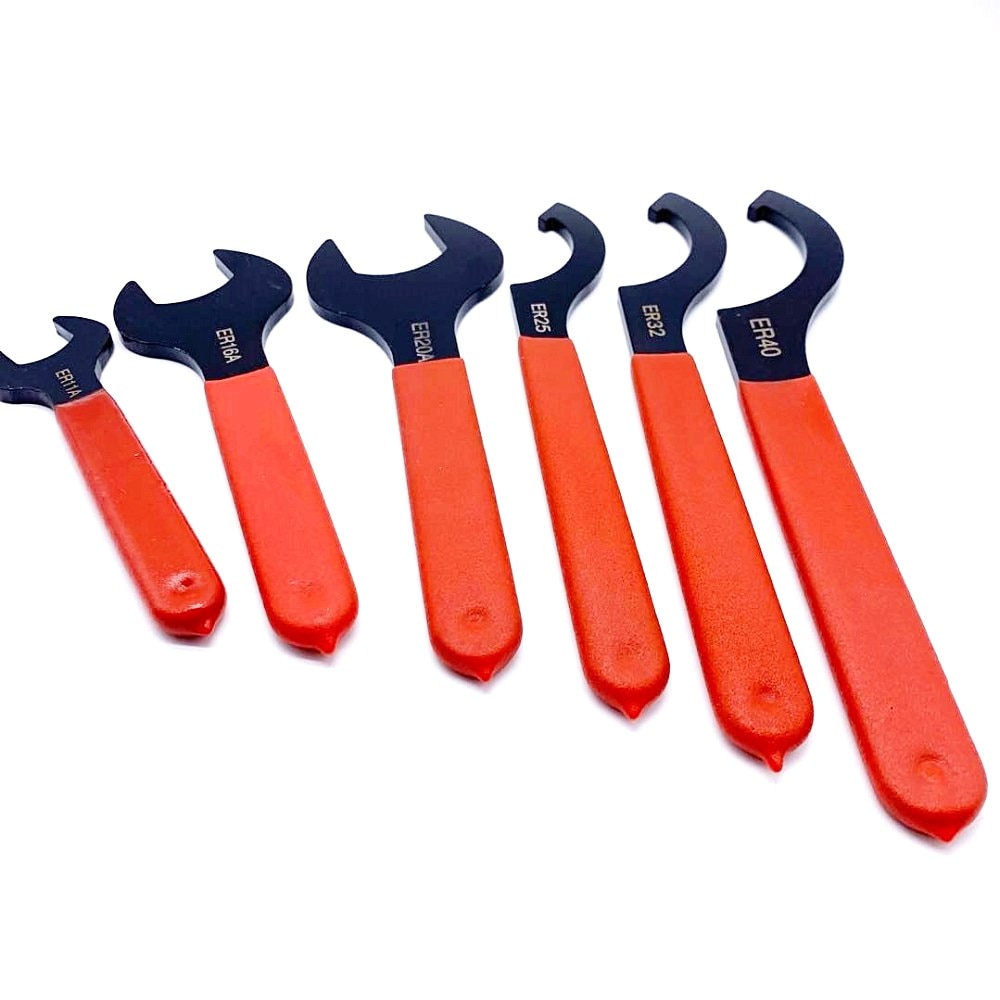 1pc High-carbon Steel ER11A ER16A ER20A ER25 ER32 ER40 Wrench Spanner Tool For Collet Chuck Holder CNC Milling Machine Cutter