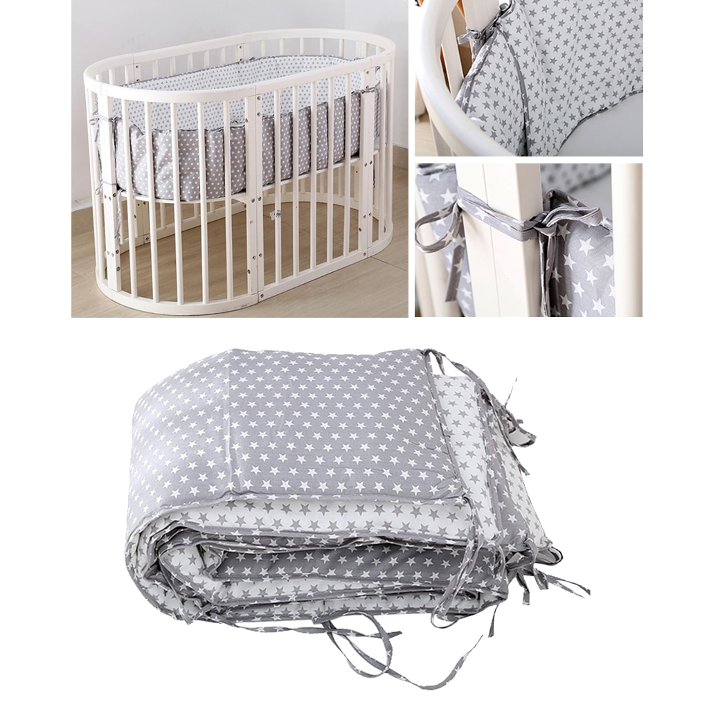 Baby Bed Bumper Anti-Bump Pasgeboren Wieg Protector Pad Baby Bed Bumper Baby Baby Beddengoed Wieg Hek