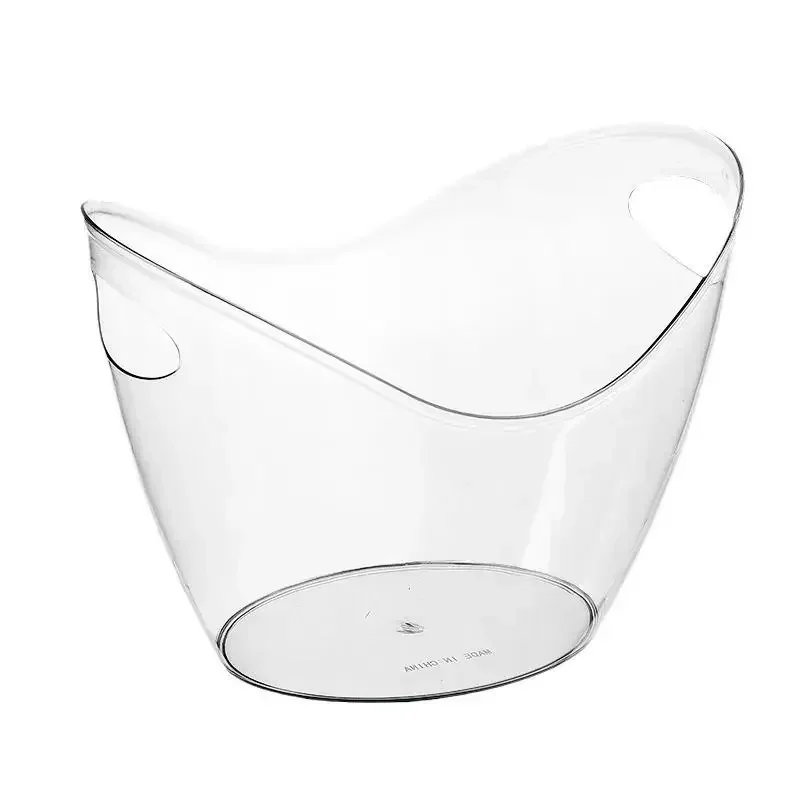 Clear Ice Bucket Beverage Tub Transparent Cooling Large Ice Bucket For Wine Champagne Bar Supplies for Family reunion: Default Title