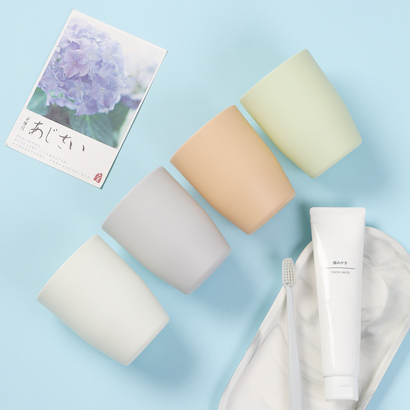 1Pc Travel Good Morning Cup Eco-friendly PP Material Water Cups Toothbrush Holder Washing Tooth Mug Bathroom Sets