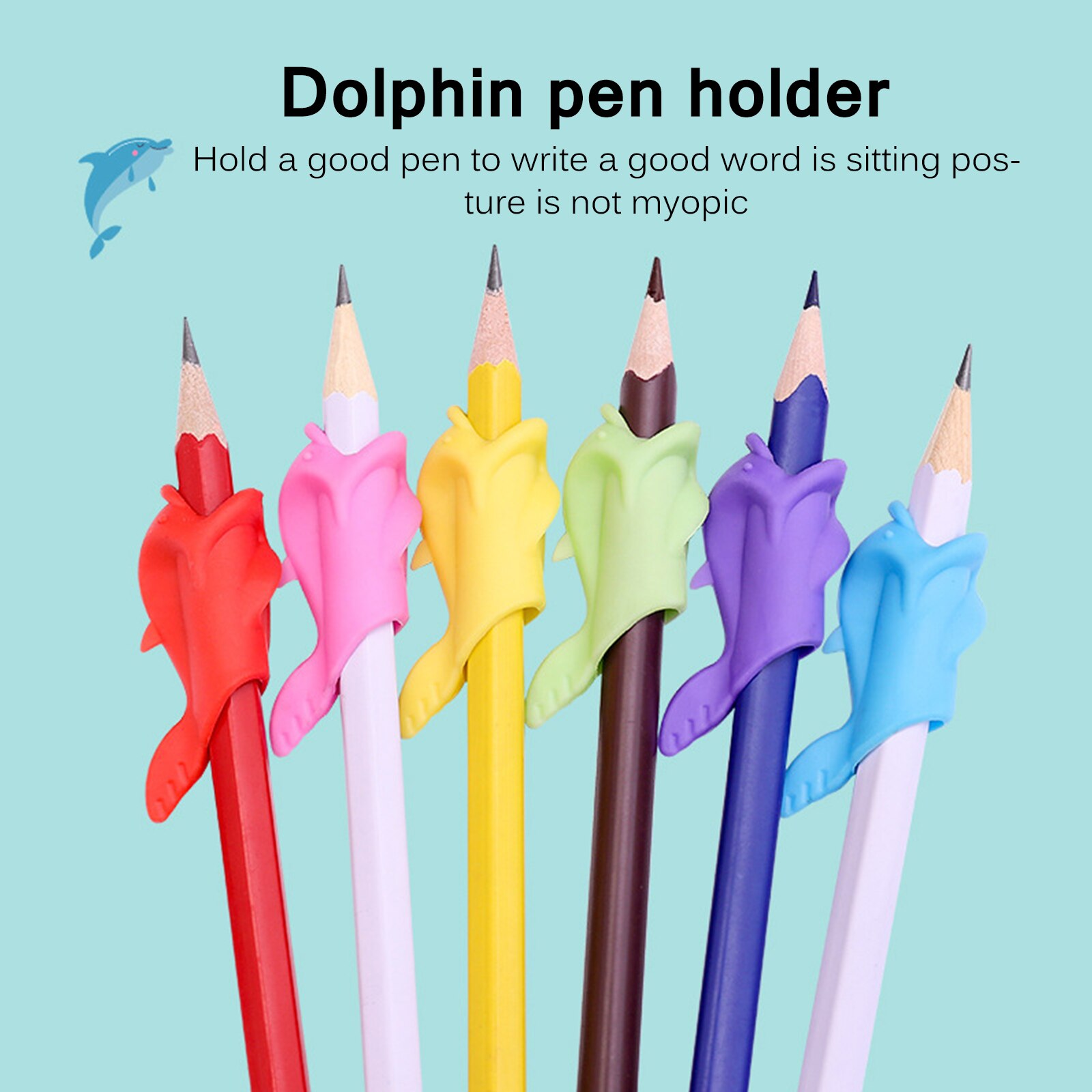 Leuke Vorm Pen Houder Correctie Schrijven Comfortabel Hold Pen Grip Houding Gereedschappen Siliconen Schrijven Houding Corrector Briefpapier