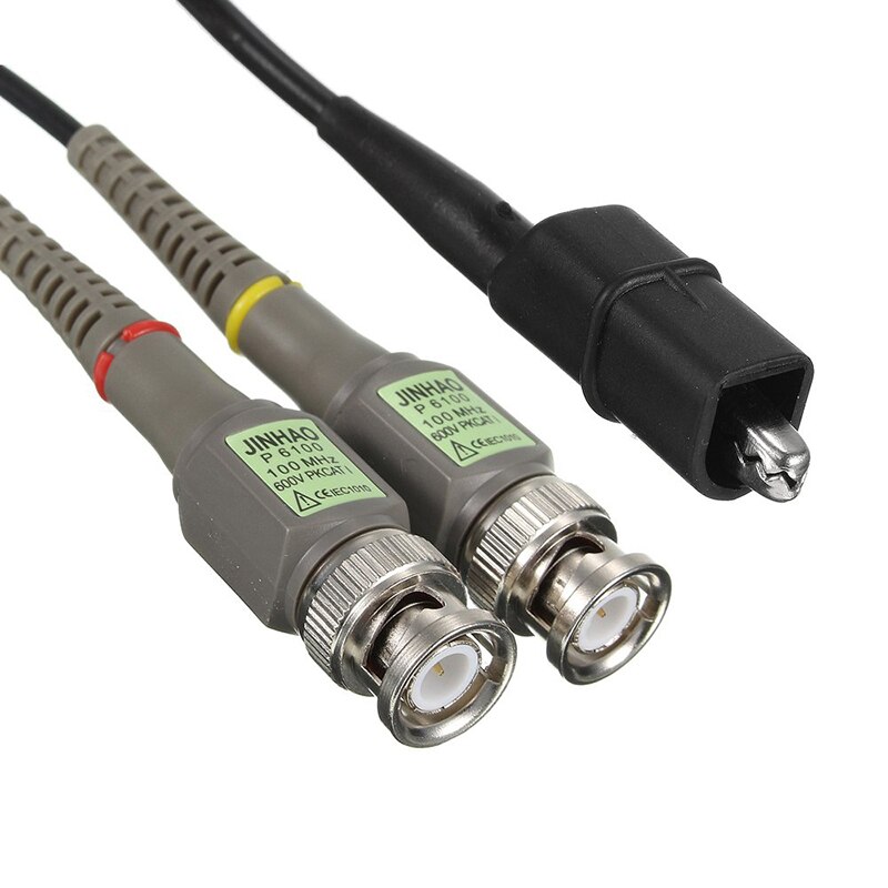 Kit de sondes Oscilloscope de , 2 pièces, 1x10x100MHz, pince crocodile, sonde de Test, P6100