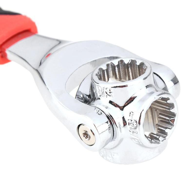 1PC multifonctionnel 360 degrés clé à douille rotative à cliquet ménage mobile ouvert multi-tête hexagonale clé à douille outil