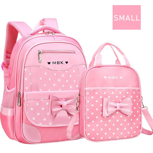 Skoletasker til piger søde søde prinsesse børn rygsæk børn bogtaske grundskole rygsæk høj quatily skoletaske: Lille lyserød håndtaske