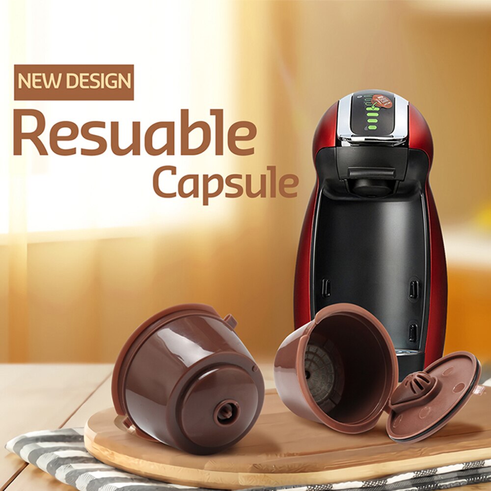 3pcs/packet 3rd Refillable For Dolce Gusto Coffee Capsule for Dolci Machine Reusable Dulce Gusto Coffee Filter