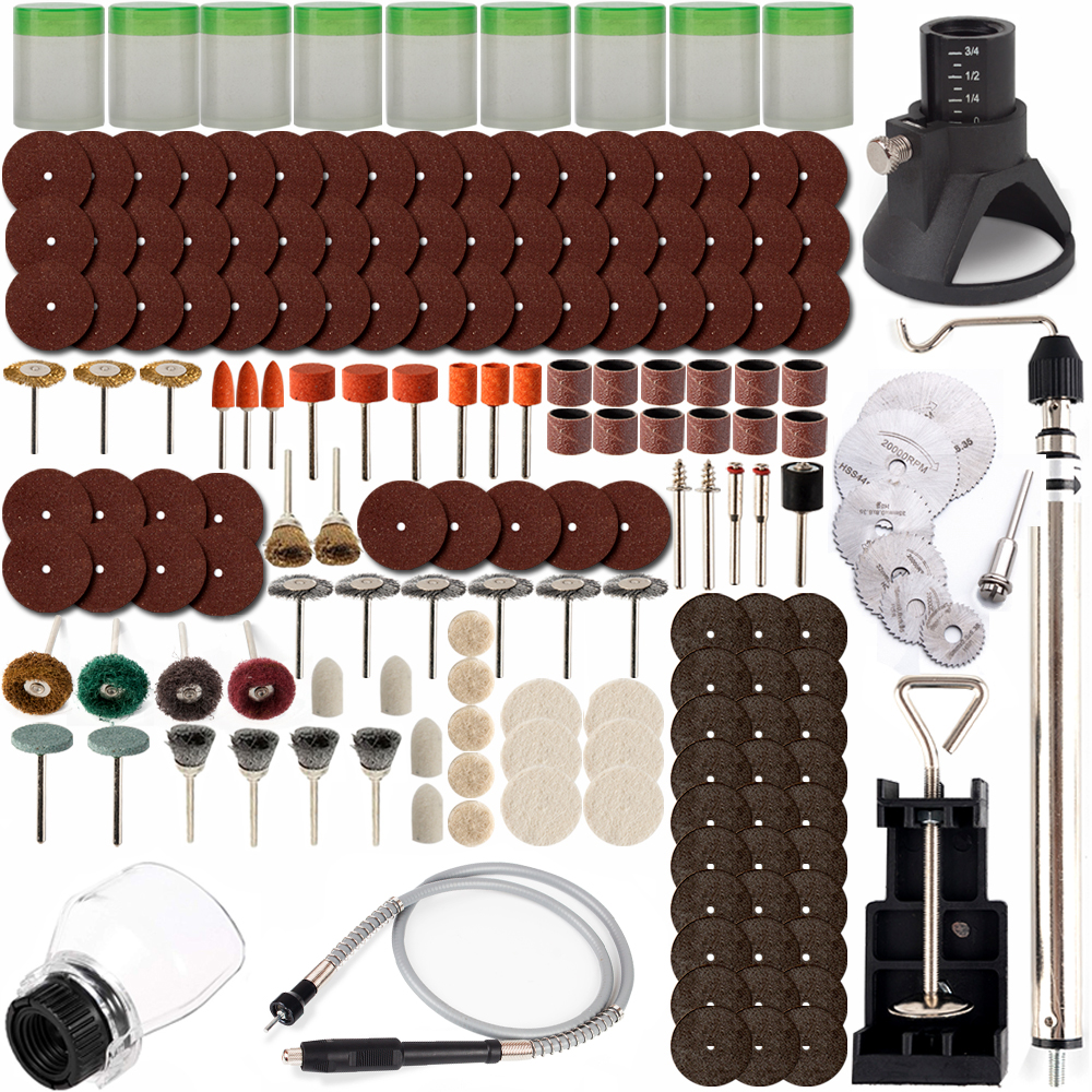 Mini Bohrer Multi Werkzeug Dremel Zubehör einstellen Für Schleifen Polieren Bausätze Mikro Bohren rotierend Polieren Bits Energie Werkzeug: F
