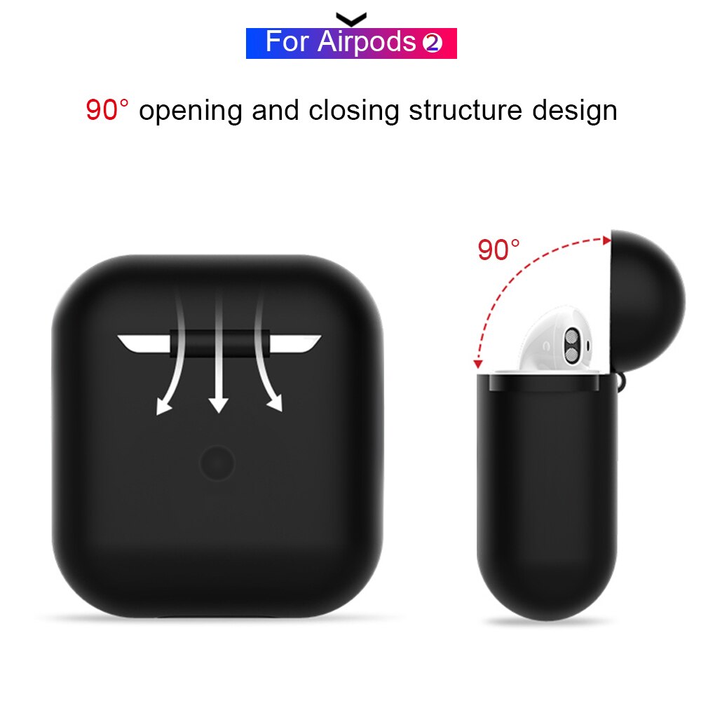 Für AirPods 2 Fall Schutzhülle Silikon Abdeckung Fall Stoßfest Abdeckung für Apple AirPods Drahtlose Kopfhörer Lade Box Beutel Taschen