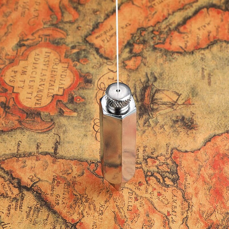 Hexagon Steel Plumb Bob General Level Plumb Bob With 4.5 M Messenger Straight Level Setter For Surveyors, Excavation