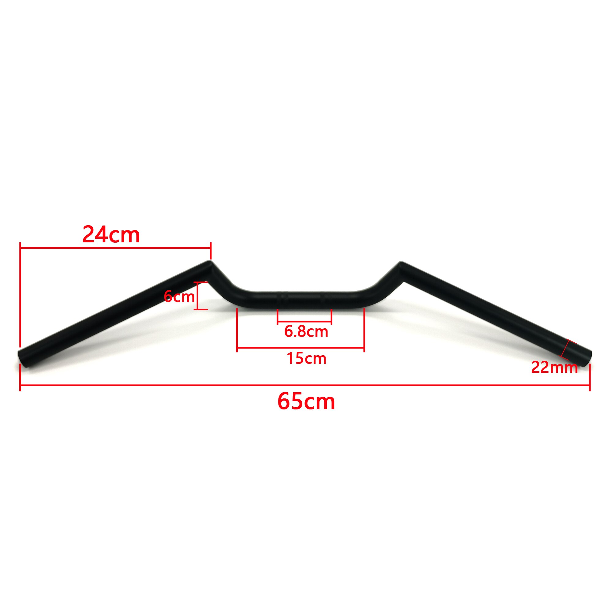Guidon de moto Vintage, 22mm, 7/8 pouces, barres de poignée pour Royal Enfield Chopper Bobber Scrambler Tracker café Racer