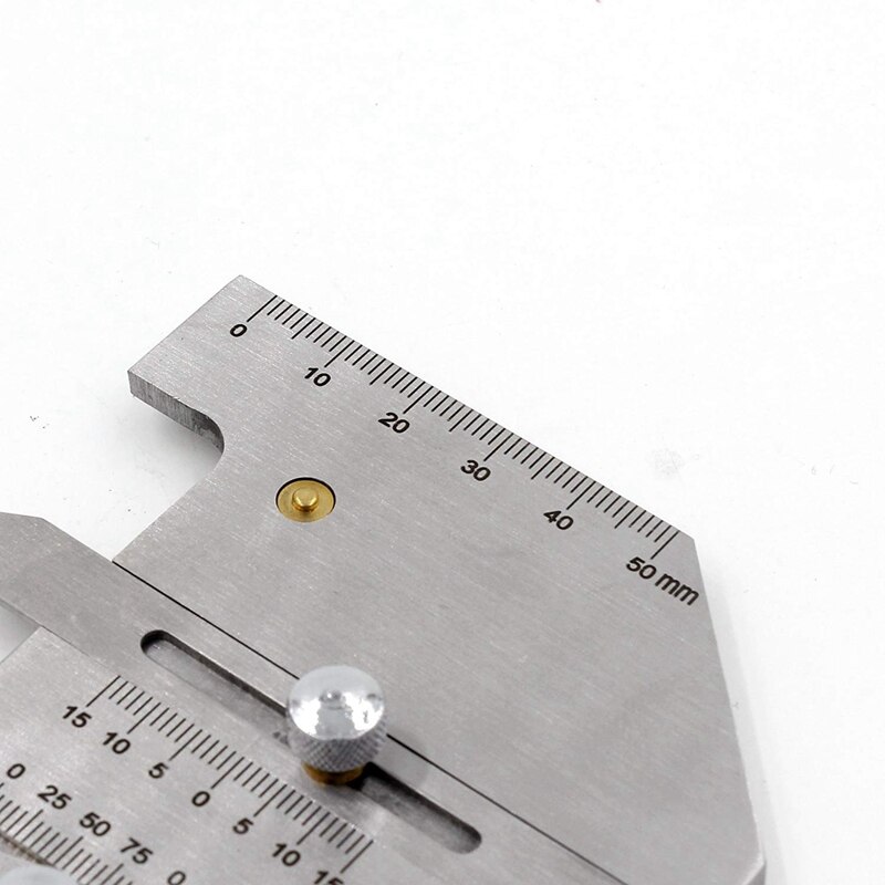 Svejsning inspektion lineal rustfrit stål hjc 60 gauge svejse perle højde svejsning søm størrelse måleværktøjer