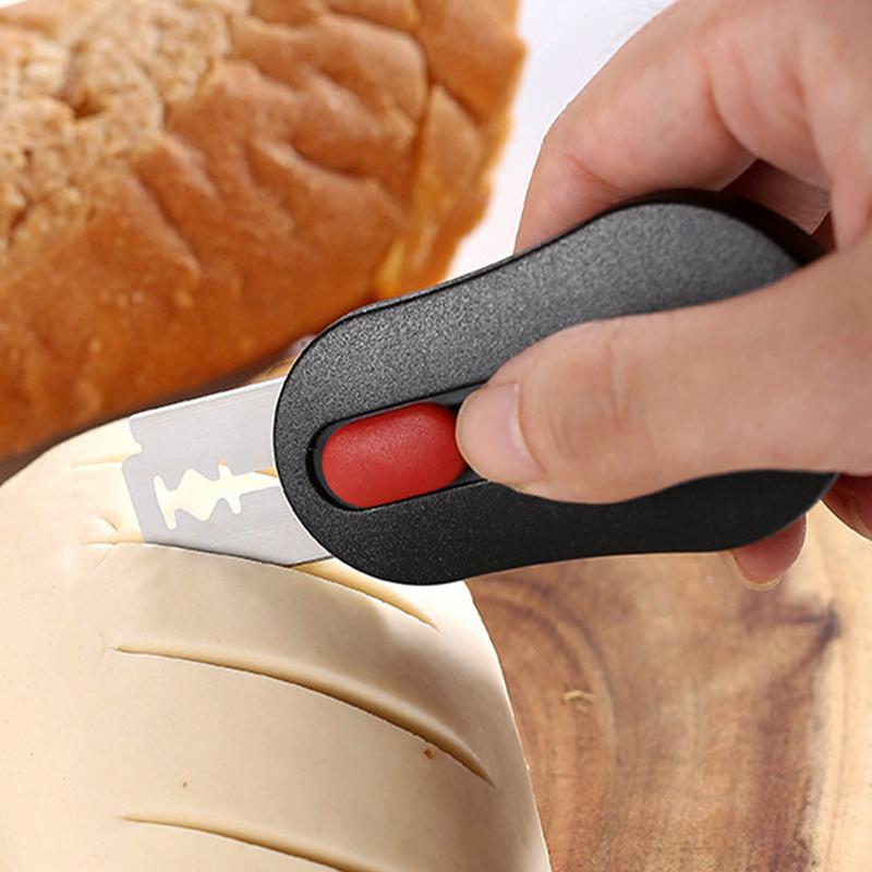 Brood Scoring Blade Set Zelfgemaakte Zuurdesem Deeg Scribing Tool Met 5 Vervangende Messen Brood Scoring Mes Scheermessen Cutter