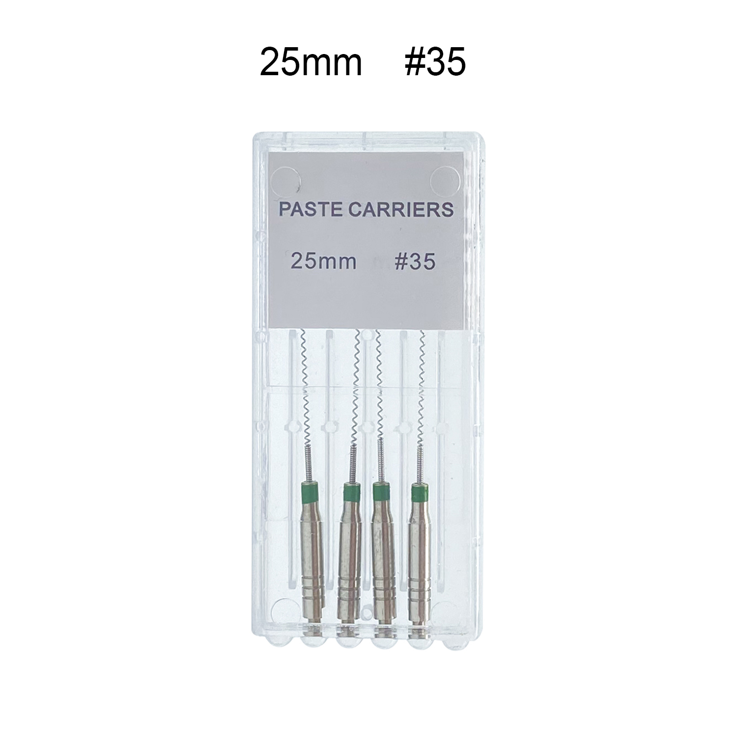 WELL CK 4 unidades/caja 21/25 mm # 25-40 portadores de pasta rotativa Dental relleno en espiral Lentulo surtido de pasta de llenado de motor herramienta de odontología: YELLOW
