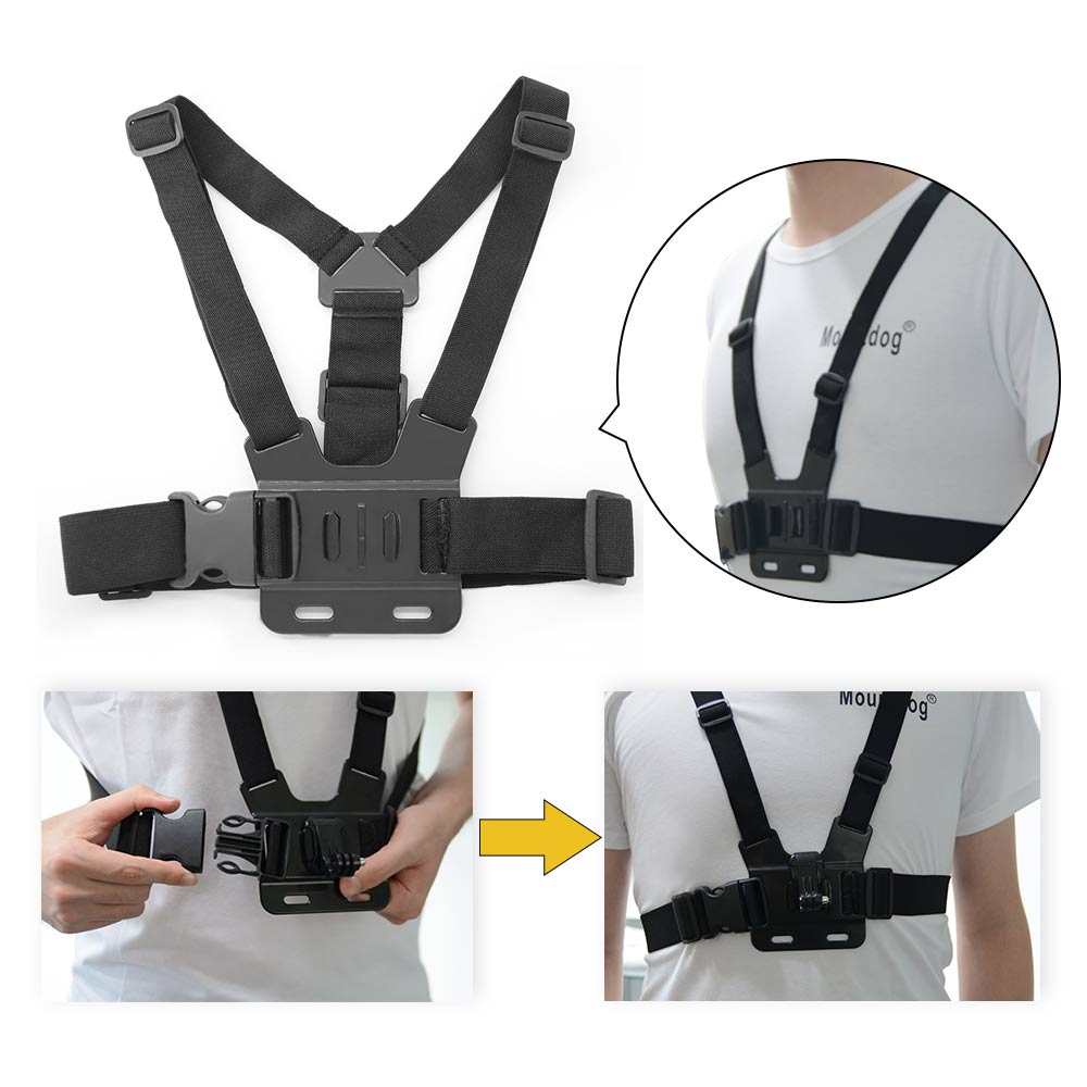 Go Pro Accessories For Gopro hero7 6 5 4 3+ Action Sport Camera Chest Head Hand Wrist Strap For Xiaomi yi 4k Eken Car Supction