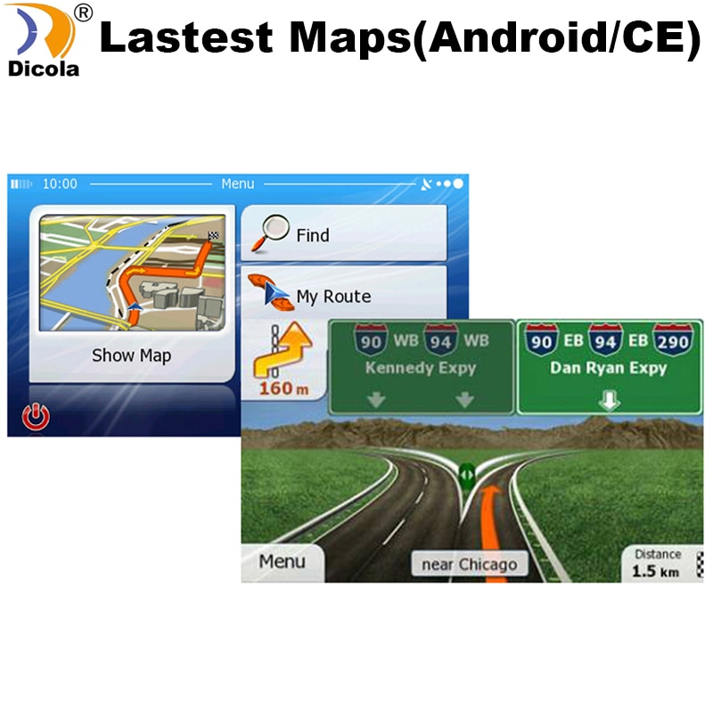Gps Navigatie Android Wince Windows Ce 6.0/Android Os Gps Navigatie Accessoires 8 Gb Micro Tf Kaart Kaart Gps accessoires