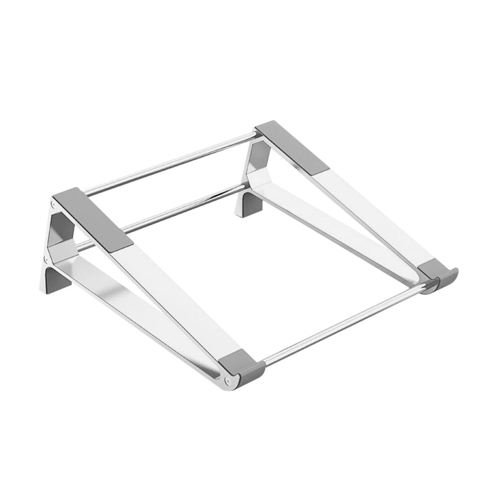 Laptop Stand Adjustable Foldable Aluminum Alloy Notebook Stand Compatible with 10-17 Inch Laptop Portable Cooling Laptop Holder: Laptop Stand Silver