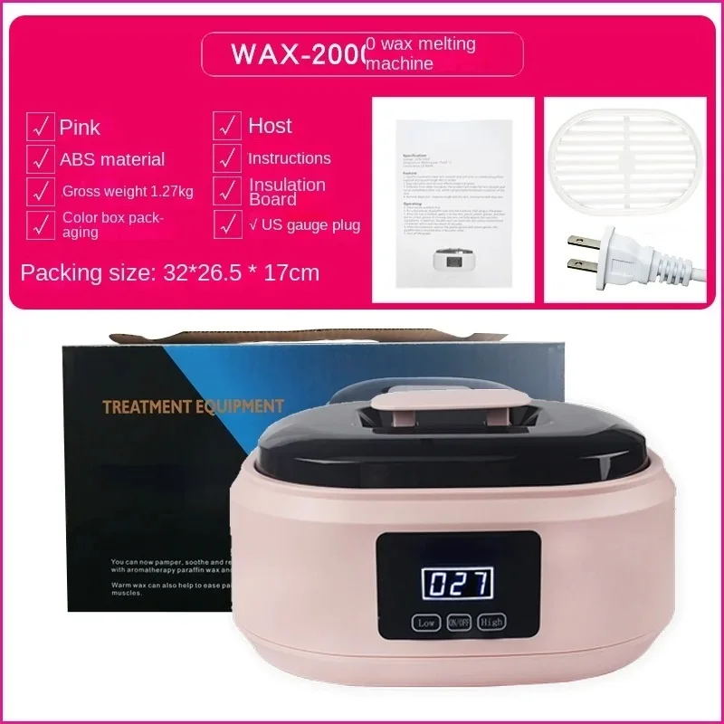 110V 220V Wax Heater with Adjustable Temperature and Large Capacity Beauty and Body Melting Wax Machine 200W: Blue
