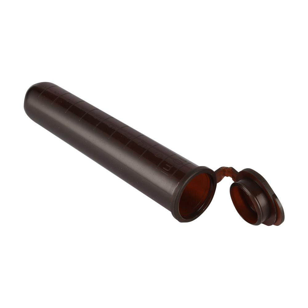 10 Pcs 10ml Plastic Brown Centrifuge Tube with Scale Snap Cap Round Bottom Test Tube Laboratory Sample Vial Container
