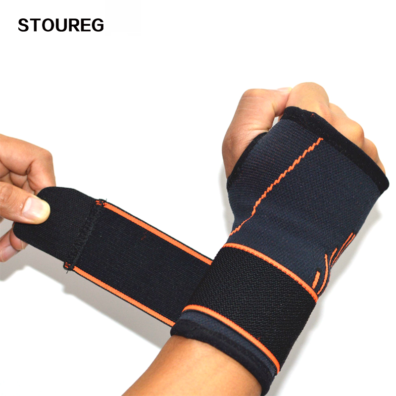 1 stuks Verstelbare Elastische Polssteun Sport Veiligheid Gym Pols Band Zweetband Pols Boksen Hand Palm Wraps zelfklevende bandage