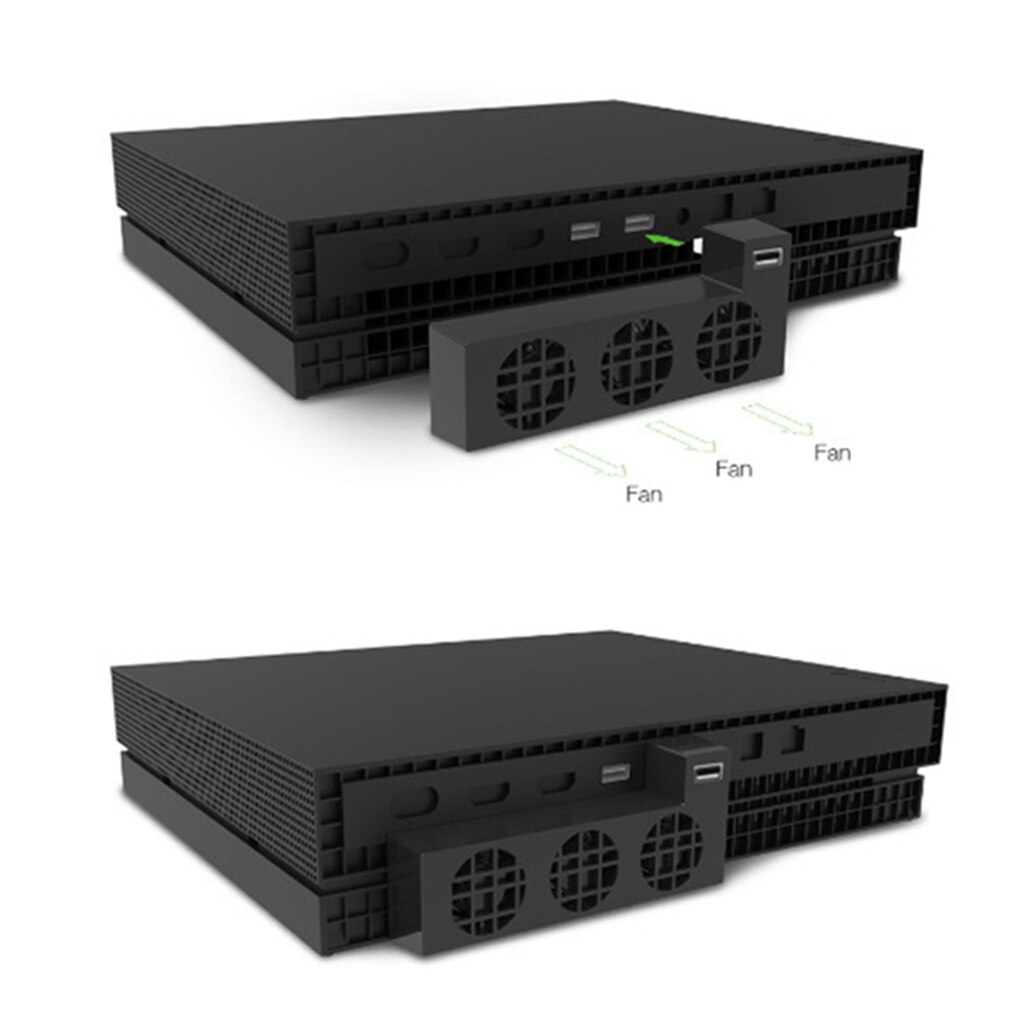 Ventola di raffreddamento USB per una Console X, sistema di raffreddamento per una X con 3 ventole di raffreddamento e porta USB-solo per una X