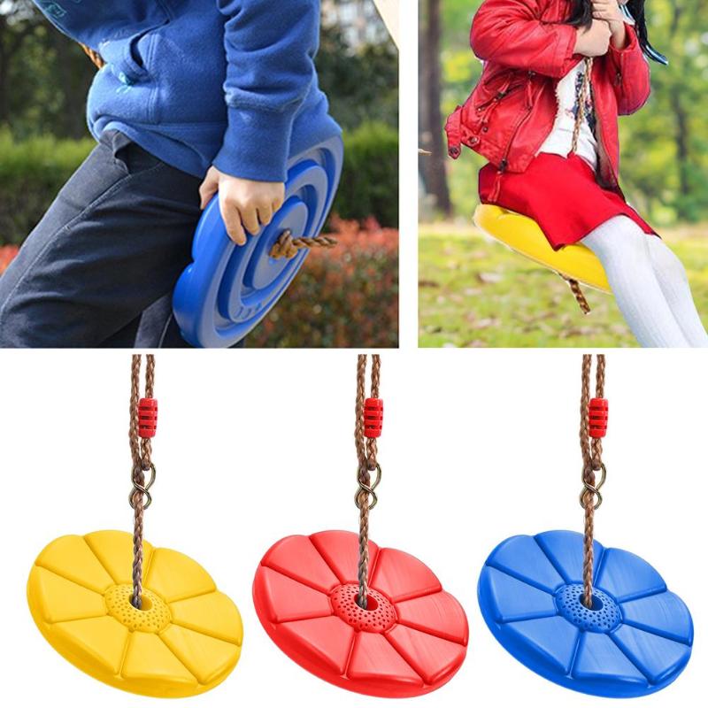 Schijf Zetel Schommel Aap Touw Boom Swing, veilig Indoor Outdoor Plastic Disc Aap Kids Schommel Speeltuin Fitness Game Speelgoed