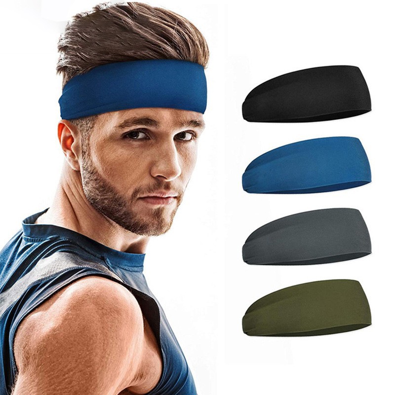 Diadema deportiva para correr, Fitness, banda elástica absorbente para el sudor, ciclismo, correr, tenis, Yoga, gimnasio, banda para la cabeza, vendaje para el cabello para hombres y mujeres