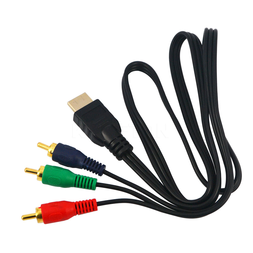 Kebidu 1M 1080P Hdmi-Compatibel Mannelijk Naar Rca Male Adapter Video Audio Kabel Hdtv Vga Av cord Converter Voor Hdtv