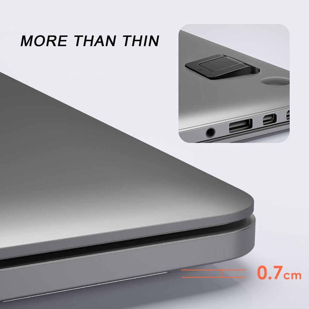 2 paar mini-laptopständer, unsichtbare notebookhalterung, verstellbare kühlfunktion, faltbarer tablet-tischständer, computerstütze