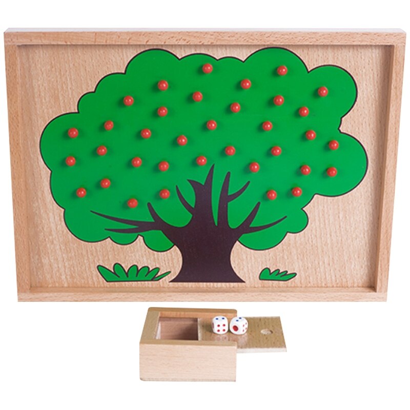 Child Toys Apple Tree Match Digital Teaching Non-Woven Puzzle Math Toy Educational Toy for Kindergarten Kids