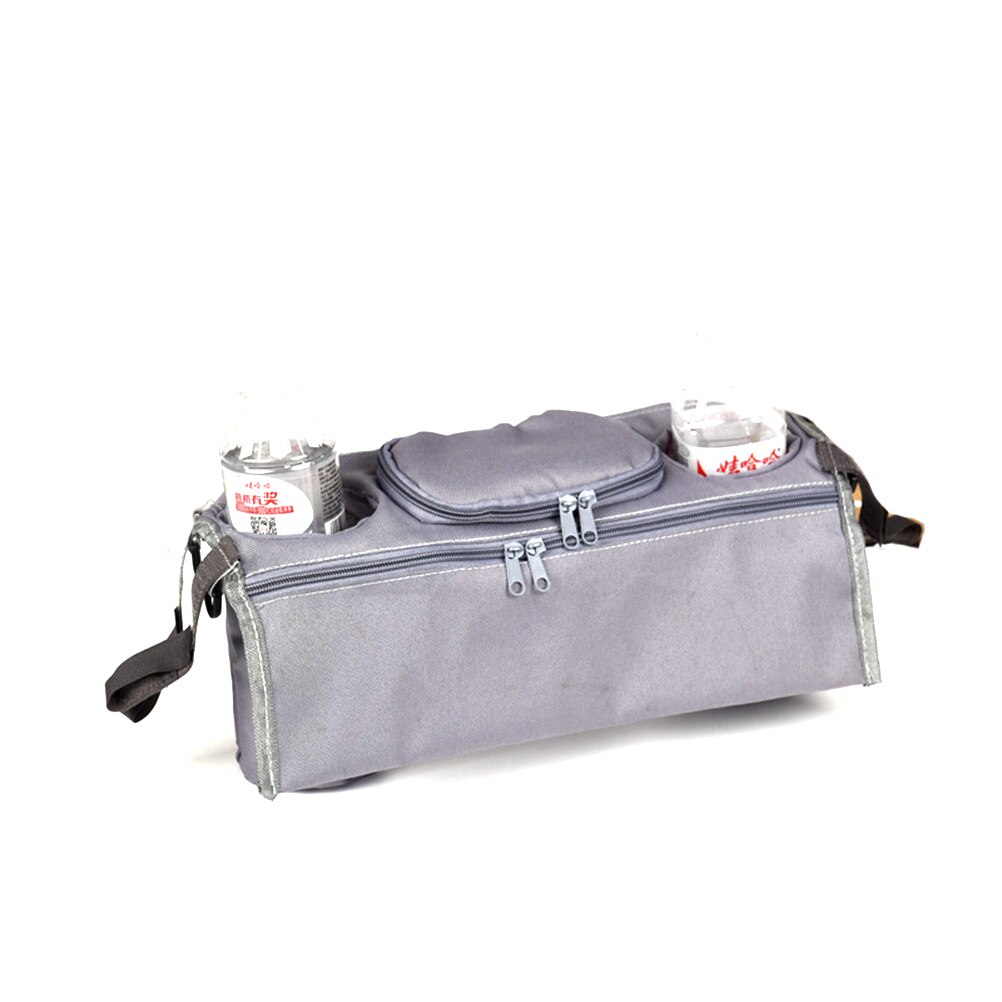 Carrinho de bebê organizador carrinho de bebê carrinho de bebê carrinhos de transporte garrafa titular saco para carrinho de bebê buggy acessórios cadeira de rodas: gray