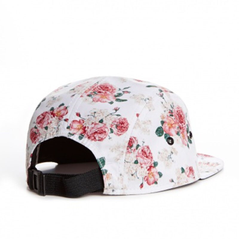 Fei m paris 5- panel kasket pige lyserøde blomster blomster snapback kasket til mænd kvinder voksen hat sol baseball kasket forår udendørs